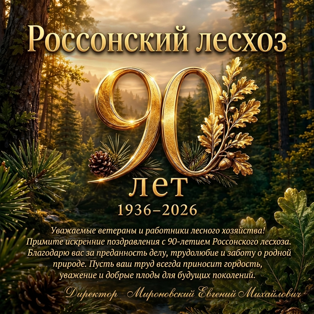 Россонский лесхоз отмечает свое 90-летие